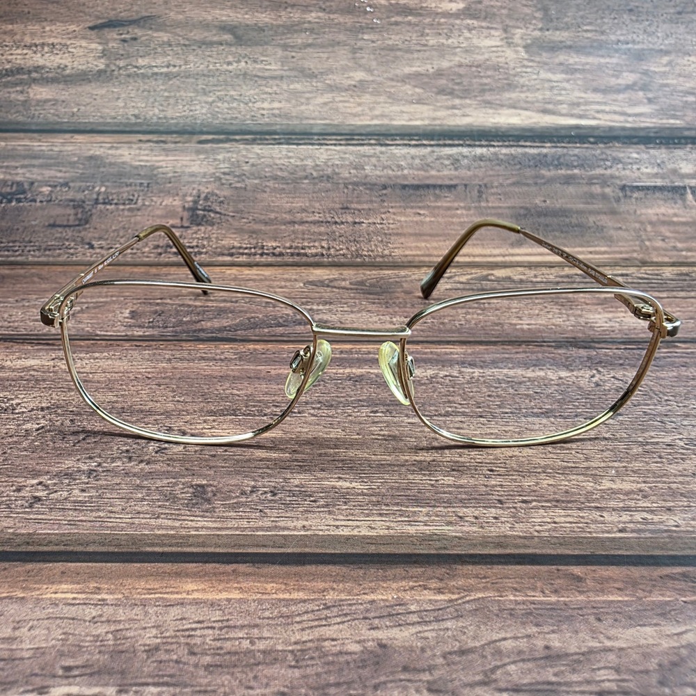 Charmant CH8172 Gold Pure Titanium Eyeglasses 53-18-140mm No Nickel Allergy